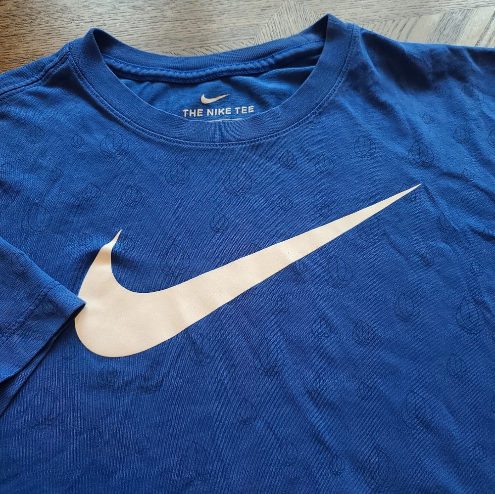 Mens The Nike Tee Blue logo size M